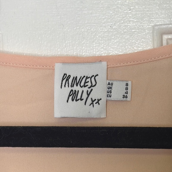 Princess Polly Pink Long Sleeve Tie Front Blouse - Picture 2 of 10